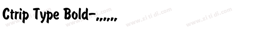 Ctrip Type Bold字体转换